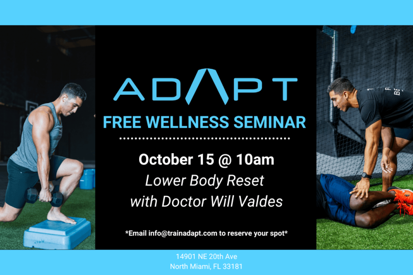adapt free wellness seminar