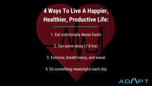 adapt healthier life